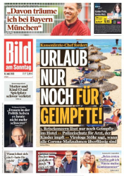 :  Bild am Sonntag vom 11 Juli 2021