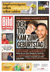 :  Bild am Sonntag vom 18. Juli 2021