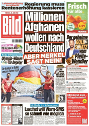 :  Bild Zeitung vom 23 Juli 2021