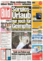 : Bild Zeitung vom 24 Juli 2021