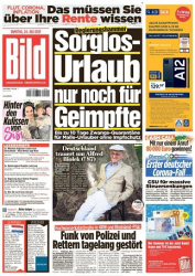 :  Bild Zeitung vom 24 Juli 2021