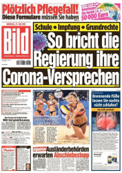 :  Bild Zeitung vom 27 Juli 2021