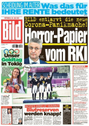 :  Bild Zeitung vom 28 Juli 2021