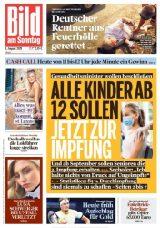 :  Bild am Sonntag vom 01 August 2021