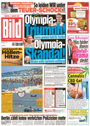 : Bild Zeitung vom 02 August 2021