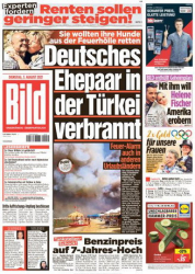 :  Bild Zeitung vom 03 August 2021