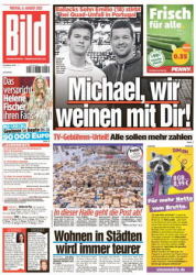 :  Bild Zeitung vom 06 August 2021