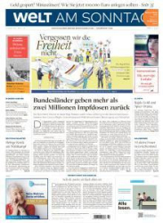 :  Welt am Sonntag vom 08 August 2021