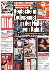 :  Bild Zeitung vom 16 August 2021