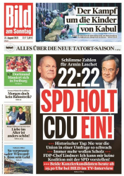 : Bild Zeitung vom 22. August 2021