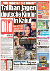 : Bild Zeitung vom 19 August 2021