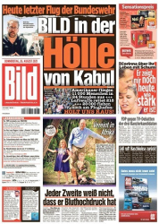 :  Bild Zeitung vom 26 August 2021