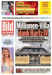 :  Bild am Sonntag vom 29 August 2021