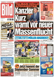 :  Bild Zeitung vom 02 September 2021