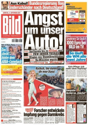 :  Bild Zeitung vom 04 September 2021