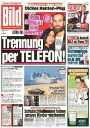 :  Bild Zeitung vom 14 September 2021