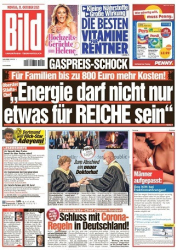 :  Bild Zeitung vom 11 Oktober 2021