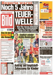 :  Bild Zeitung vom 16 Oktober 2021