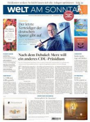 :  Welt am Sonntag vom 24 Oktober 2021