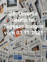 : 28- Diverse deutsche Tageszeitungen vom 03  November 2021
