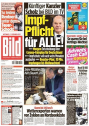 :  Bild Zeitung vom 01 Dezember 2021