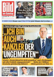 :  Bild am Sonntag vom 12 Dezember 2021