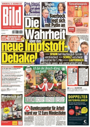 :  Bild Zeitung vom 16 Dezember 2021