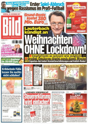 : Bild Zeitung vom 20 Dezember 2021