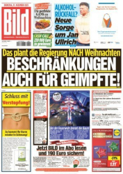 :  Bild Zeitung vom 21 Dezember 2021