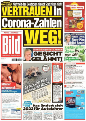 : Bild Zeitung vom 03 Januar 2022