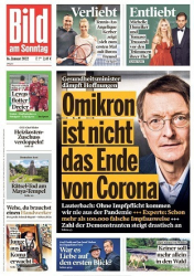 :  Bild am Sonntag vom 16 Januar 2022