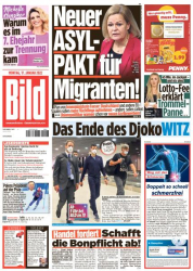 : Bild Zeitung vom 17 Januar 2022