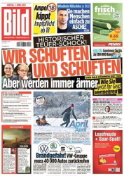 :  Bild Zeitung vom 01 April 2022