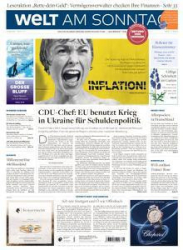 :  Welt am Sonntag (Frühausgabe) vom 21 Mai 2022