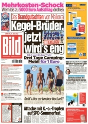 : Bild Zeitung vom 09 Juli 2022