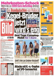 :  Bild Zeitung vom 09 Juli 2022