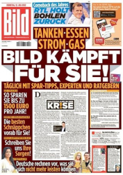 :  Bild Zeitung vom 12 Juli 2022