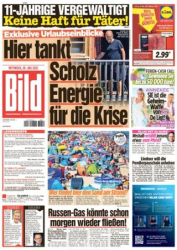 :  Bild Zeitung vom 20 Juli 2022