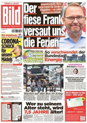 :  Bild Zeitung vom 27 Juli 2022