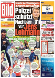 : Bild Zeitung vom 30 Juli 2022