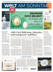 :  Die Welt am Sonntag Frühausgabe vom 13 August 2022