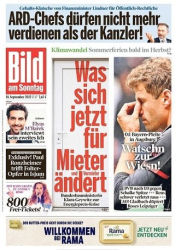 :  Bild am Sonntag vom 18 September 2022