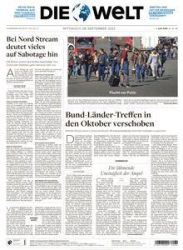 :  Die Welt vom 28 September 2022