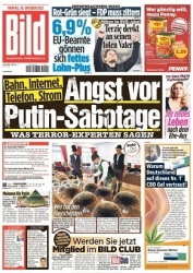 :  Bild Zeitung vom 10 Oktober 2022