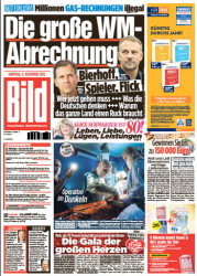 : Bild Zeitung vom 03 Dezember 2022