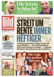 :  Bild am Sonntag vom 18 Dezember 2022