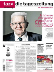 : taz Die Tageszeitung - 29. Dezember 2022