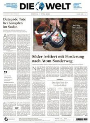 :  Die Welt vom 17 April 2023