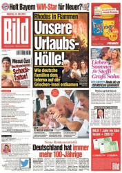 :  Bild Zeitung vom 24 Juli 2023