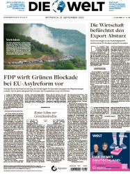 : Die Welt - 27. September 2023